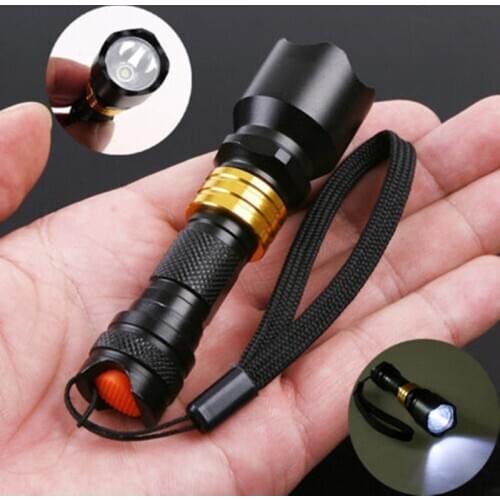 Mini LED flashlight pocket small C8 waterproof hand Q5 flashlight camping battery light portable led light Torch Linterna Mount