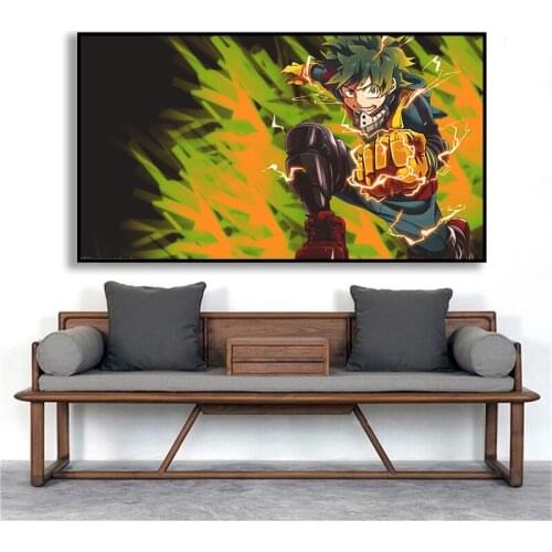 My Hero Academia Collection Artwork Anime Manga Wall Art Print Decor,50 x 70 cm,No Frame