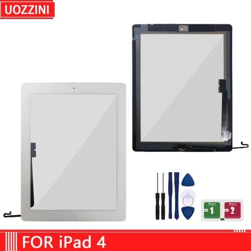 New Touch For iPad 4 Screen Digitizer Touch Screen Glass A1416 A1430 A1403 A1458 A1459 A1460 Panel with key button