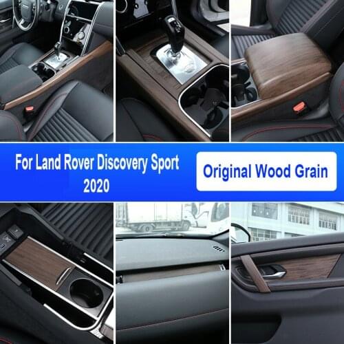 Original Wood Grain For Land Rover Discovery Sport 2020-2021 Car Interior Center Console Decoration Panel Cover Trim Sticker