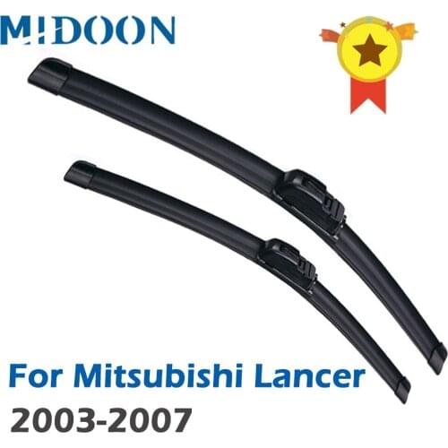 MIDOON Wiper Front Wiper Blades For Mitsubishi Lancer 2003-2007 2004 2005 2006 Windshield Windscreen Front Window 24"+18"