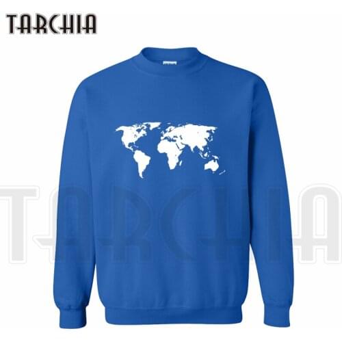TARCHIA New Brand Free Shipping Big Sale Sweatshirt World Map Print On Man Hoodies Casual Homme Boy Women Can Wear Limit