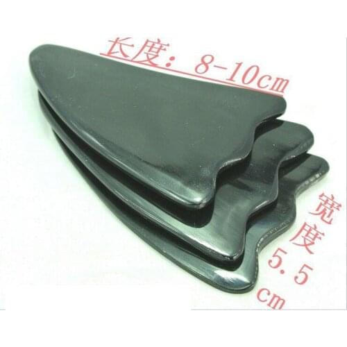 Thicken! 10pcs/lot Wholesale middling size triangle massage guasha board Scrapping plate 100% Buffalo Horn