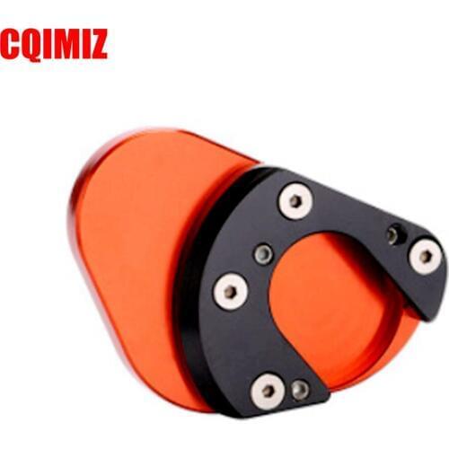 CNC Kickstand Side Stand Extension Pad Plate For KTM Duke RC 125 200 390 Enduro Supermoto SM SMC Adventure 690 950 990