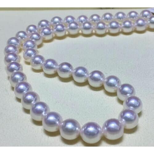Jewelry Free Shipping beautiful 12-15mm south sea round white pearl necklace 18inch