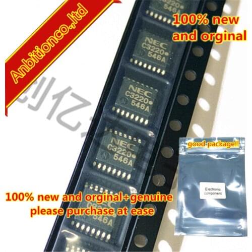 10pcs 100% new original UPC3220GR-E1-A silk-screen C3220 SSOP-16 LOW DISTORTION DOWN-CONVERTER IC FOR DIGITAL CATV in stock