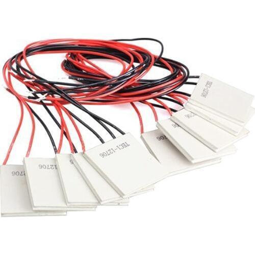 10Pcs TEC1-12706 Thermoelectric Cooler Heat Sink Cooling Peltier 12V 5.8A