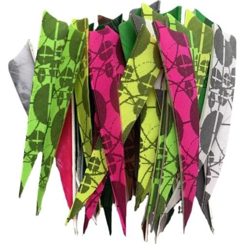 100PCS ONTFIHS 4 Inches Arrow Feathers Archery Fetches Arrow Accessories Real Plume Turkey Feather Fetching Sky Blue -King