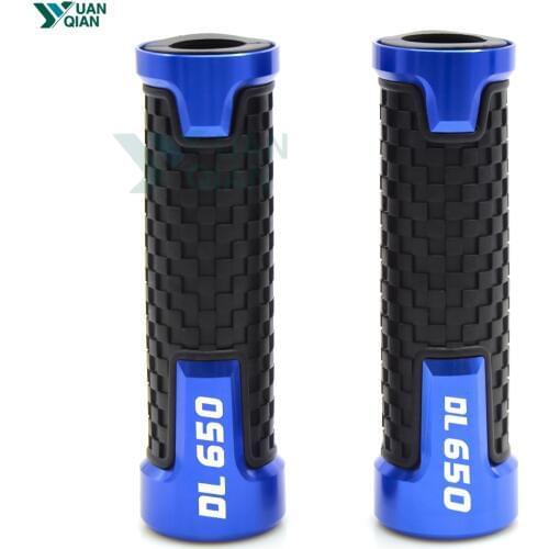 7/8"Motorcycle Accessories Aluminum Handle Bar Handlebar Hand Grips For Suzuki DL650 V-Strom 2012 2013 2014 2015 2016 2017 2018