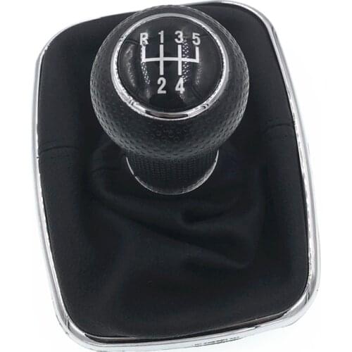 Free Shipping 5 Speed Car Gear Shift Knob Lever Shifter Gaitor Boot For VW 1999-2004 Golf 4 IV MK4 GTI R32 Bora Jetta MT