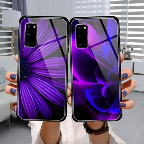 Cute fruit Phone Case Tempered Glass For Samsung S7 S8 S9 S10E S20 21 30 Plus ultra Note 8 9 10 Plus A7 2018