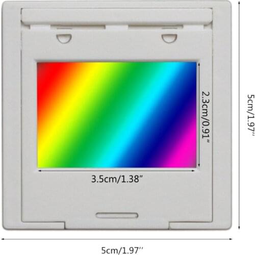 Diffraction Grating 50/100/300/600 line 2mm Transmission Grating Spectrophotometer Optical teaching experiment