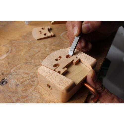 Making&Repairing Violin Viola Bridge Clamp Tools Solid Wood Tool