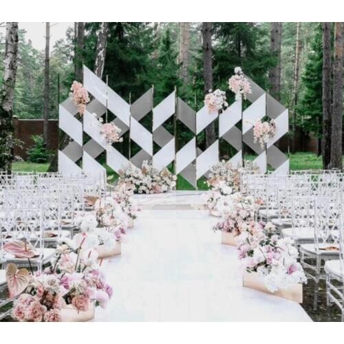 New wedding props iron phantom sun setting background screen wedding welcome area bohemian film decoration