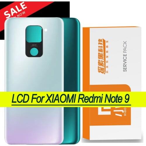 Original for Xiaomi Redmi Note 9 Back Glass Battery Cover Rear Door Housing Case Redmi Note 9 Back Glass Cover