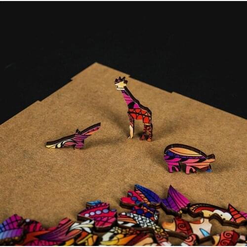 Sea Turtles Wooden Puzzles Diy Animal Jigsaw Cartoon Parent-child Gifts Interaction Toy Puzzles For Kids Board Educational G C0X