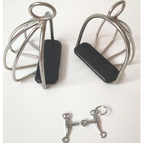 Stainless steel safety pedals, saddle pedals, fences, stirrup horses pedals, harness supplies Horse Riding Equipment For Hors