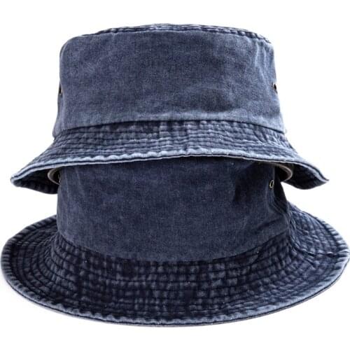 New Washed Cloth Bucket Hat Men Women Unisex Fashion Hip Hop Solid Fisherman Hat Gorros Outdoor Travel Hat Shade Casual Panama