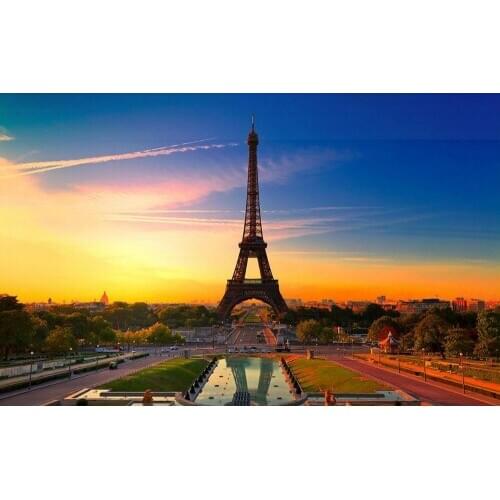 Modern European hotel KTV 3d wall mural wallapper Natural landscape backdrop tower 3d mural wallpaper