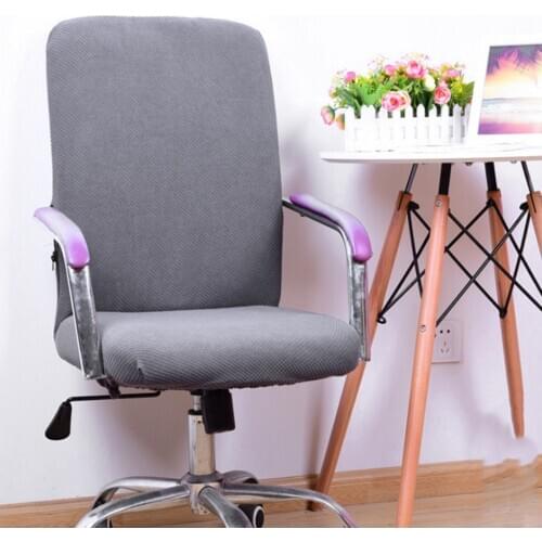Modern Office Computer Chair Cover Polyester Elastic Fabric Removable