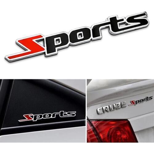 Car styling 3D Metal SPORT Stickers For Chrysler Sebring Voyager Crossfire PT Cruiser 300C Aspen Pacifica Town Country