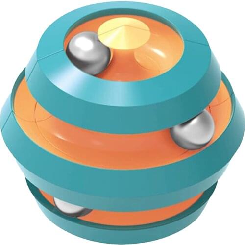 Starry Sky Rotating Bean Toys Decompression Small Beads Spinner Magic Cube Toys Fidget Finger Stress Relieve Puzzle Track Ball