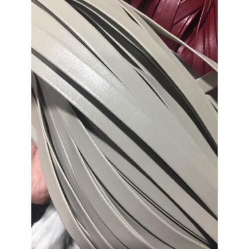 100m silver gray Pu Faux Leather Cord Flat Leather Cord Faux Pu Lace Beading String Ribbon Cowhide Bracelet Necklace Crafts