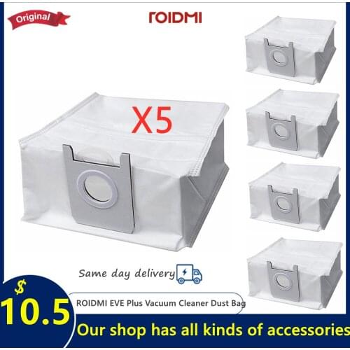 100% original Xiaomi ROIDMI EVE PLUS sweeping robot accessories roller brush dust bag side brush cost-effective set