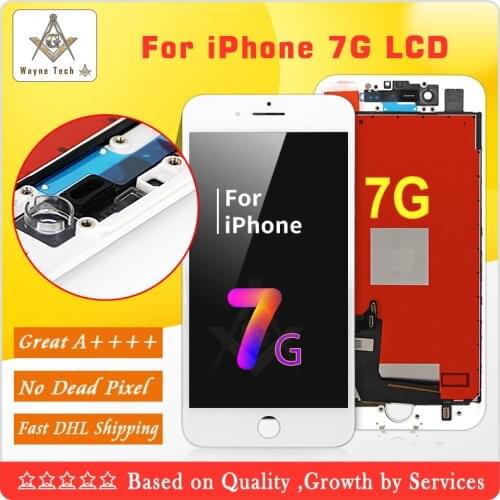 100PCS/LOT AAA Quality LCD No Dead Pixel Cold Glue For iPhone 7 Display Touch Digitizer Assembly Free Shipping
