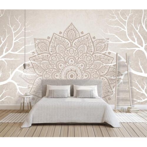 Bacal Custom wallpaper HD 3D Euporean pattern flower TV backdrop wall large mural bedroom fashion 3d wallpaper mural