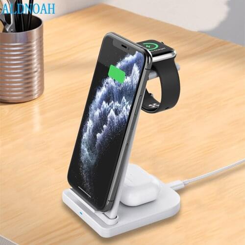 3 in 1 20W Qi Wireless Charger Stand Fast Charging Station For iPhone 13 12 11 XS XR X 8 Apple iWatch SE 6 5 4 3 AirPods Pro