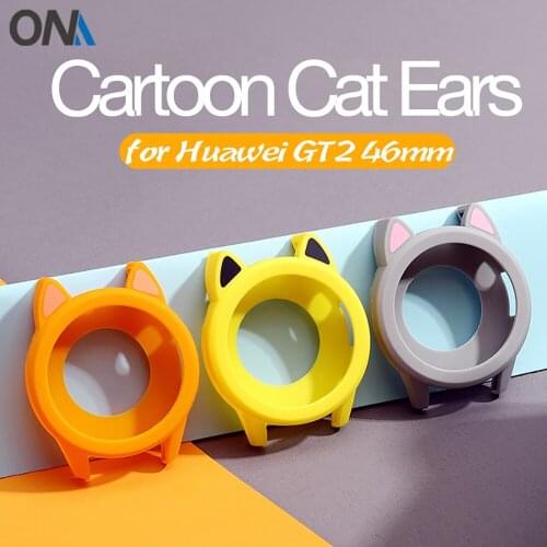 Cute Soft Silicone Case for Huawei Watch GT2 GT 2 2E Pro 46mm 42mm Cover Protection Shell for Honor GS Pro Magic 2 Bumper