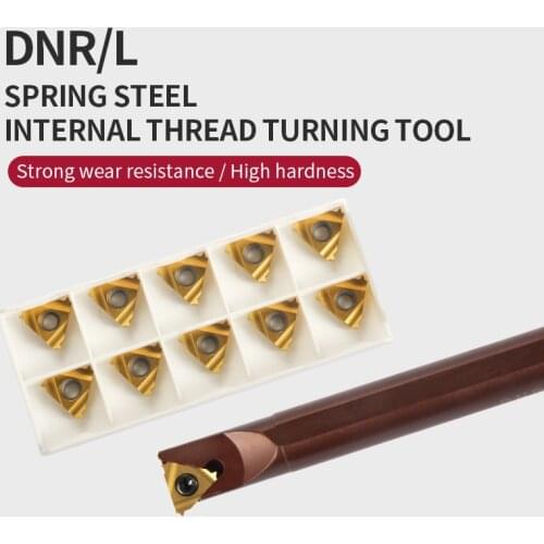 DNR0008K08 DNR0013M16 DNR0020R16 Thread Turning Tool Spring steel shockproof plus hardness 08/16IR Carbide Inserts cutter tool