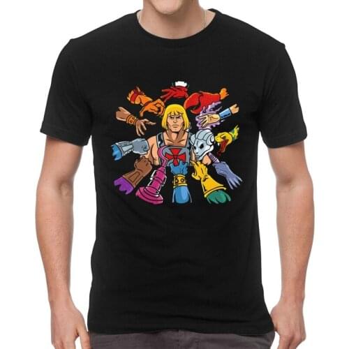 Funny He-Man Masters Of The Universe Tshirts Men Streetwear Tees Top 100% Cotton T Shirt Short Sleeve Eternia T-shirt Gift Idea