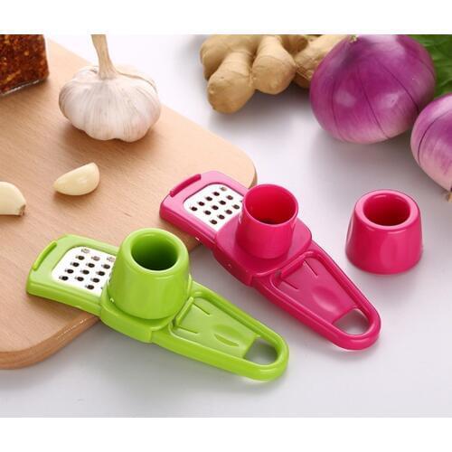 Ginger Garlic Grinding Tool Magic Plastic Garlic Peeler Slicer Cutter Grater Planer Garlic Ginger Press Kitchen Cooking Gadgets