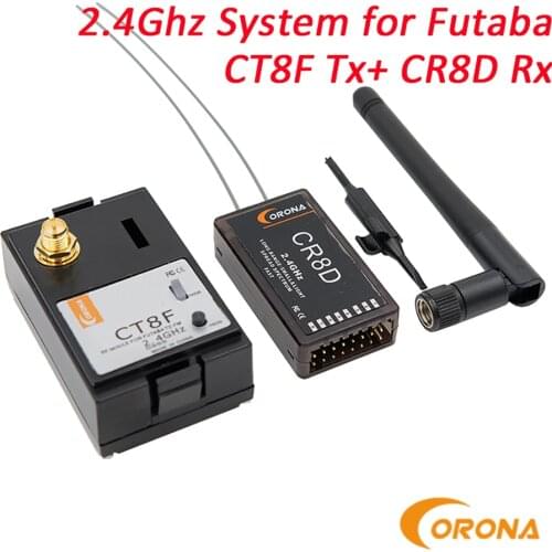 Corona 2.4Ghz FUTABA/HITEC Module T x Rx Combo Kit CR8D and CT8F (V2 DSSS)