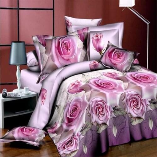 Beautiful Rose Bedding Set Duvet Cover Set 3d Bedding Set Fashion Design duvet cover flat sheet pillowcase