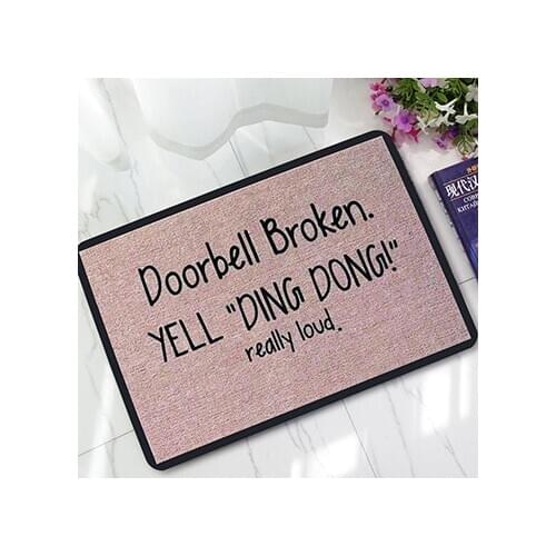 Creative Welcome Home Entrance Floor Rug Non-slip Doormat Kitchen bathroom mat Outdoor Mat Letter Funny