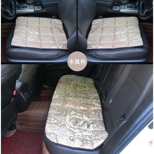 Ice Printed Bamboo Charcoal Seat Cushion Four Seasons General Three-piece Seat No Backrest Automobile Seat Cushion R-1455