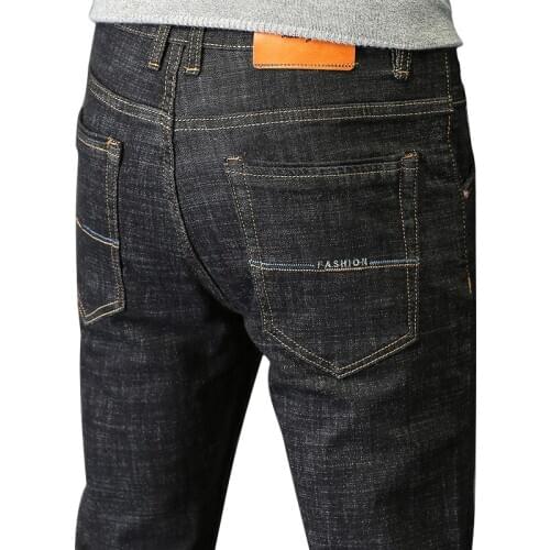 2020 Autumn New Mens Stretch Jeans Fashion Casual Black Skinny Trousers Black Cotton Pants Brand clothes