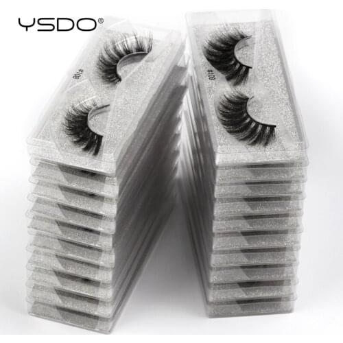 Eyelash Wholesale 10/20/30/40/50/100 Pairs Faux 3D Mink Lashes Makeup Fluffy Thick False Eyelashes In Bulk Cilios Natural Lashes