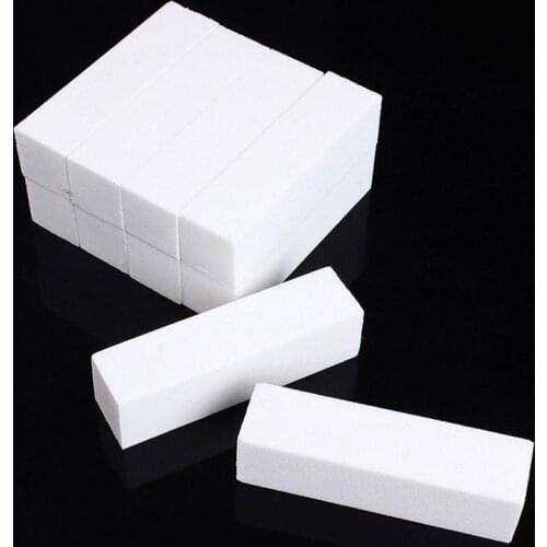 2/5/10PCS New Sponge Nail File White Colorful Conding Buffer Block Acrylic Block Polish Pedicure Manicure Nail File Buffer Tools