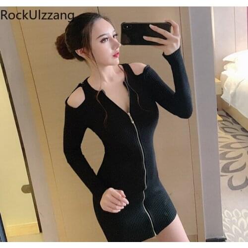 Rockulzzang Fashionable Knitted Dresses