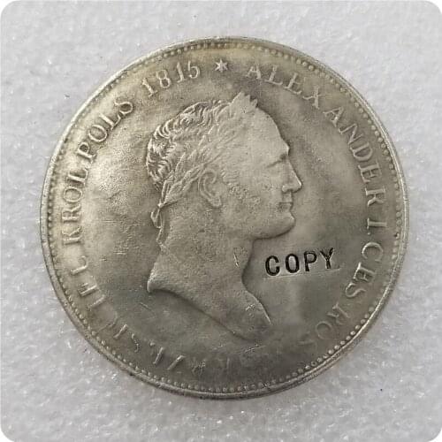 Russia Empire Polonia : 10 zlotych 1827 Alexander I - 1815 (Mikolaj I) COPY COIN