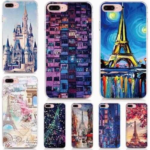 For Umidigi F2 A3 A5 S3 A3S A3X A7 S5 Pro F1 Play Power 3 X One Max Case Soft TPU Silicone Print Romantic City phone Cases