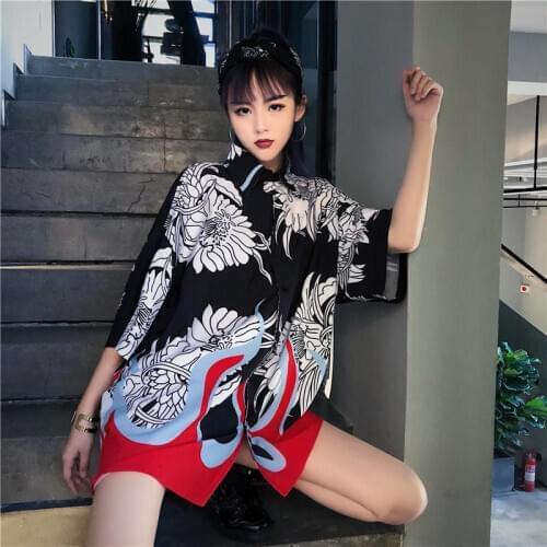 Japanese Kimono Traditional Harajuku Cardigan Kimono Women 2020 Summer Kimono Yukata Japanese Dress Traditional Hanbok Sleeve