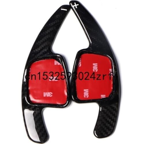 For Audi A1 A3 A5 A6 A7 Q2 Q7 Q5L A8 2pcs Carbon Fiber Car Steering Wheel Shift Blade Paddle Shifter Extension