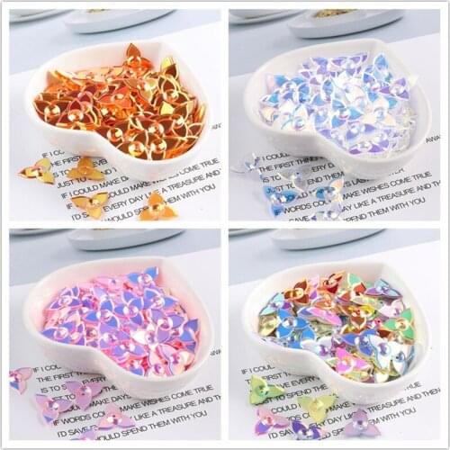 14mm Windmill Sequin Three Petals Flowers Sequins Paillettes For DIY Sewing Wedding Craft,Women Garment Lentejuelas Accessories