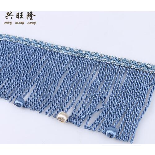 XWL 12Yards/lot Rope Tassel Fringe Lace Trim For Curtain Edge DIY Sewing Sofa Stage Decorative Lace Ribbon Curtain Accessories
