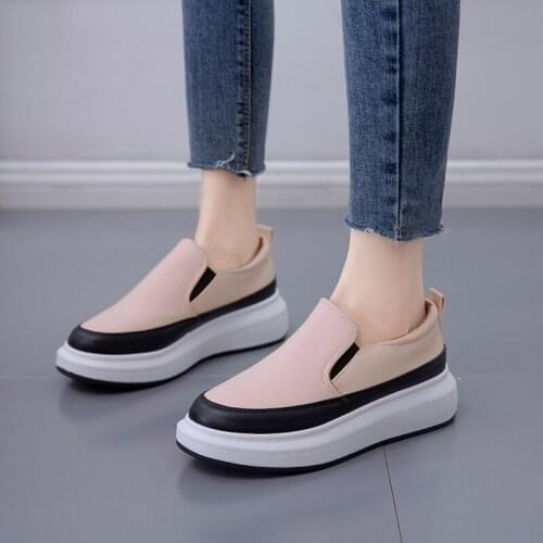 Women Sneakers 2021 Spring Hot Classic Solid Color PU Leather Shoes Women Casual White Shoes Sneakers